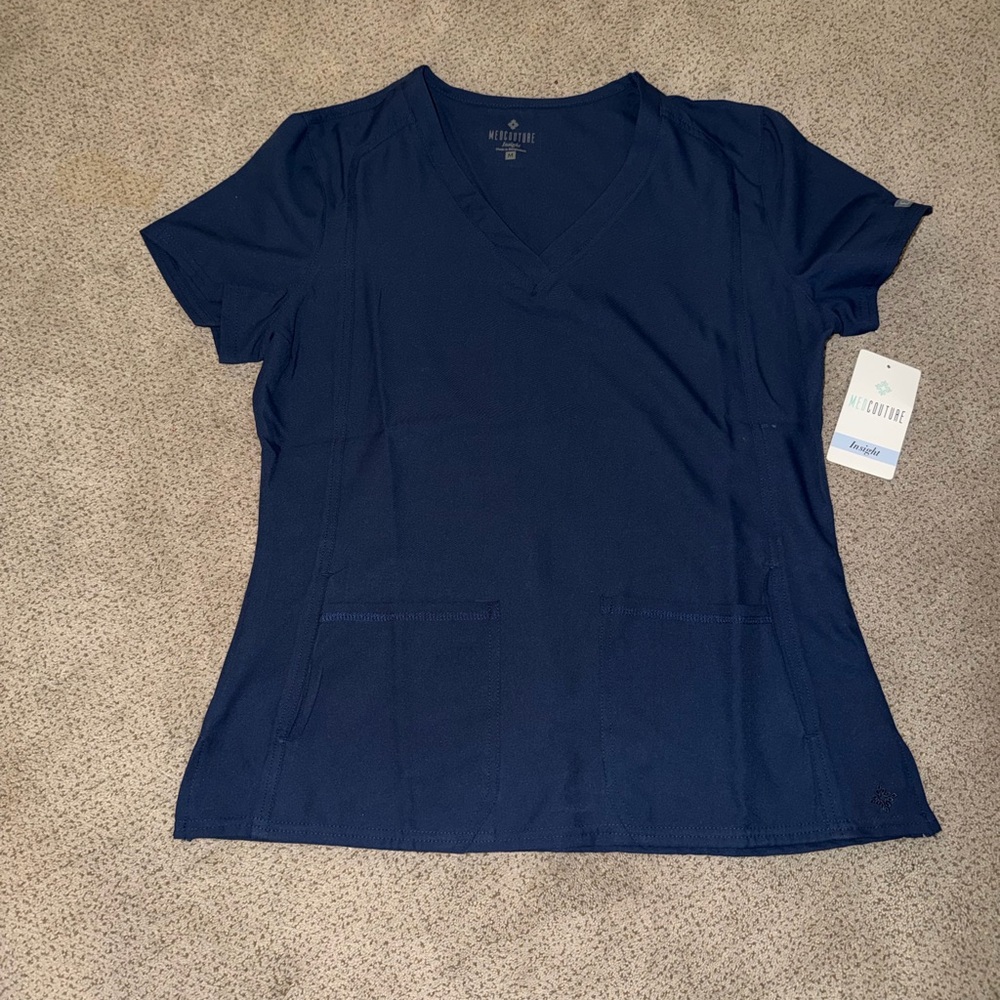 Med Couture Navy Short Sleeve Tee